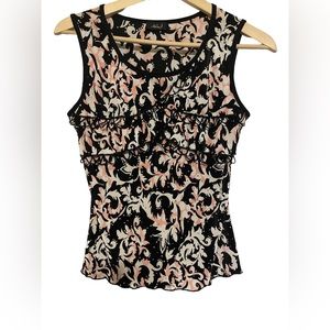 😍Ashley J Women’s size M sleeveless sequin blouse🤩